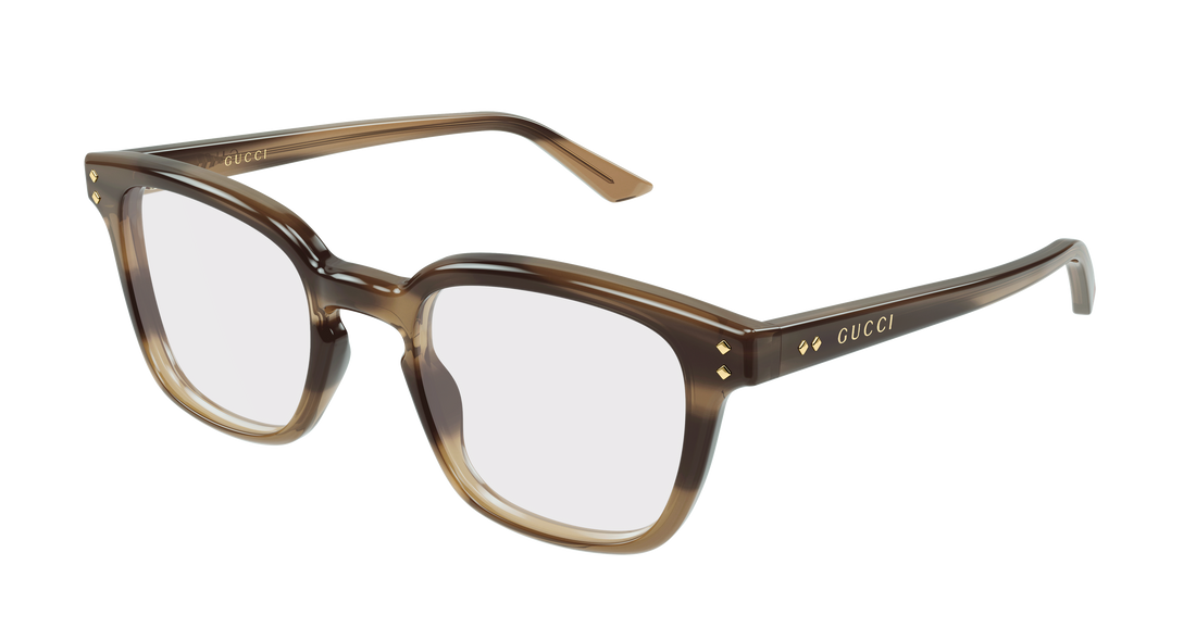 Occhiali da vista gucci gg2132o 008 havana rectangular / squared masculino taglia 52mm - Vista principale