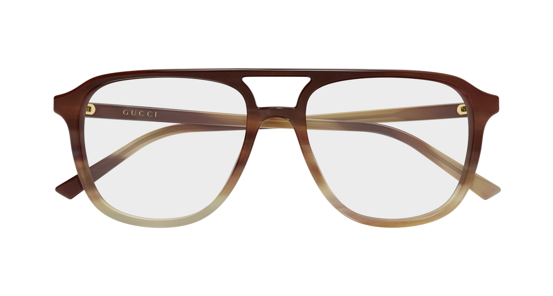 Glasögon gucci gg2237o 003 havana pilot/navigator masculino storlek 54mm - Detaljvy