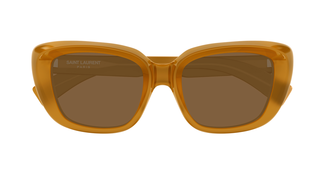 Occhiali da sole saint laurent sl 857 004 amarillo cat eye femenino taglia 53mm - Vista dettagliata