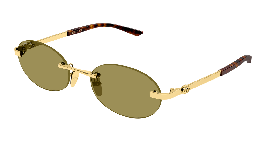 Solglasögon gucci gg2214s 004 dorado round/oval/panthos femenino storlek 55mm - Huvudvy