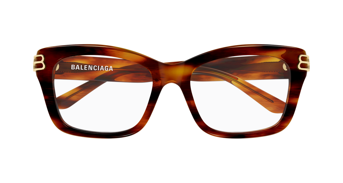 Occhiali da vista balenciaga bb0472o 005 marron rectangular / squared femenino taglia 54mm - Vista dettagliata