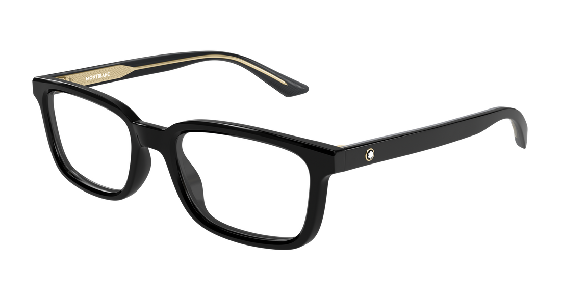 Occhiali da vista montblanc mb0458ol 001 negro rectangular / squared masculino taglia 55mm - Vista principale