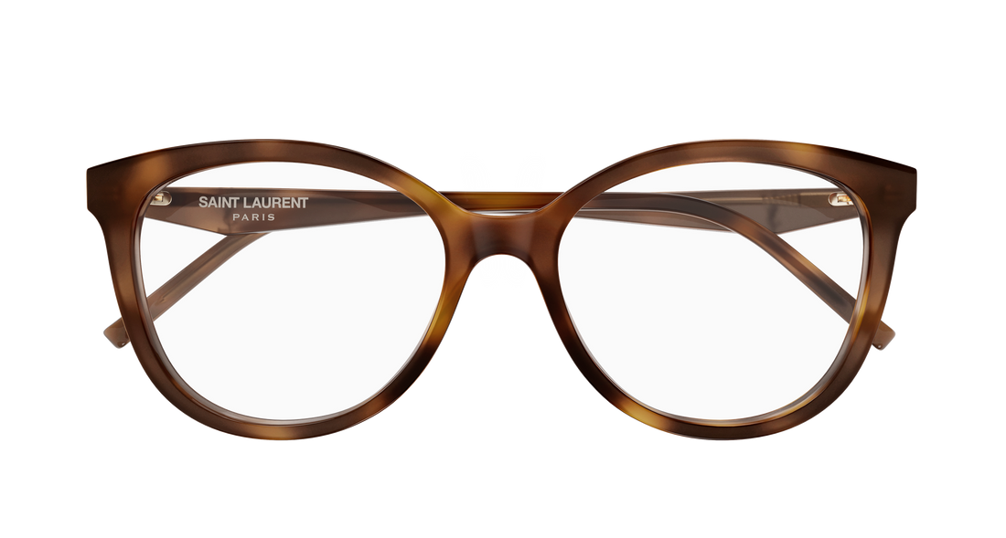 Okulary korekcyjne saint laurent sl m184 008 havana cat eye femenino rozmiar 55mm - Widok szczegółowy