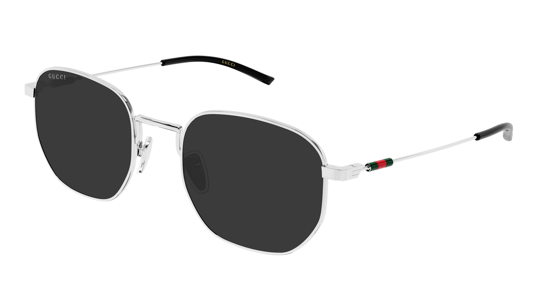 Occhiali da sole gucci gg2095s 001 plateado round/oval/panthos masculino taglia 52mm - Vista principale