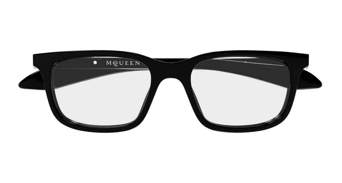 Brillen alexander mcqueen am0587o 001 negro rectangular / squared masculino größe 53mm - Detailansicht