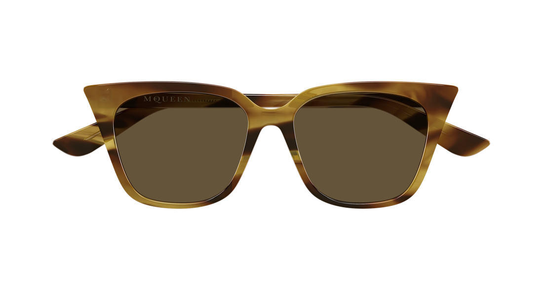 Sunglasses alexander mcqueen am0556s 003 havana cat eye femenino size 53mm - Detailed view