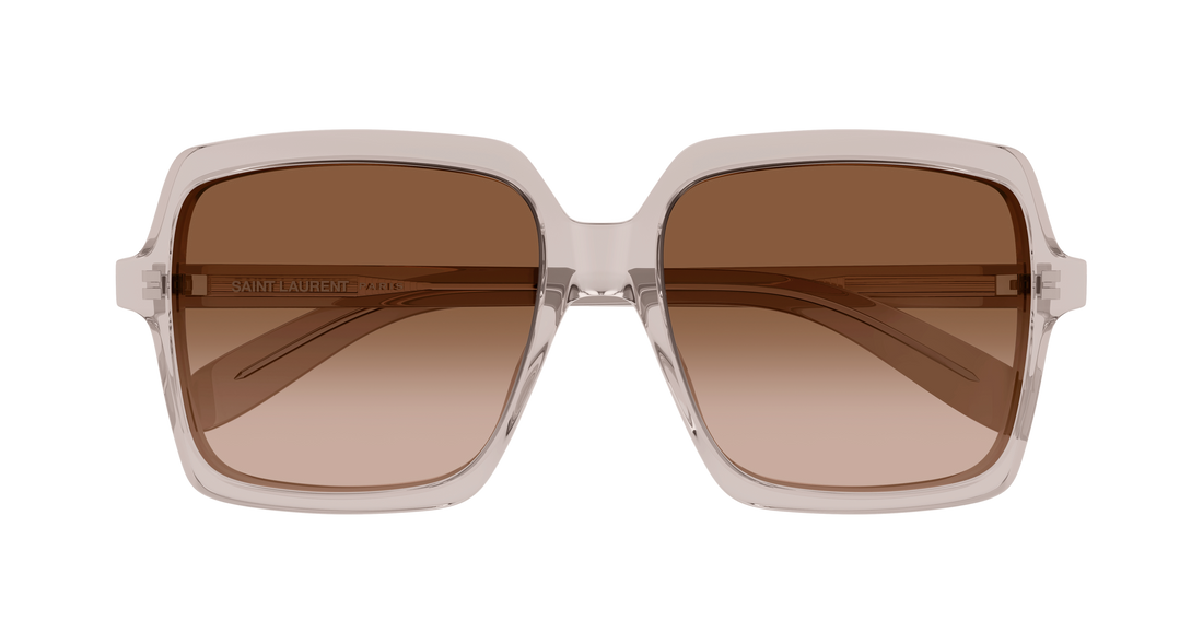 Occhiali da sole saint laurent sl 174 006 beige rectangular / squared femenino taglia 56mm - Vista dettagliata