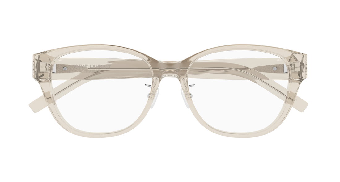 Dioptrijske naočale saint laurent sl m169/f 004 beige cat eye femenino veličina 54mm - Detaljni prikaz