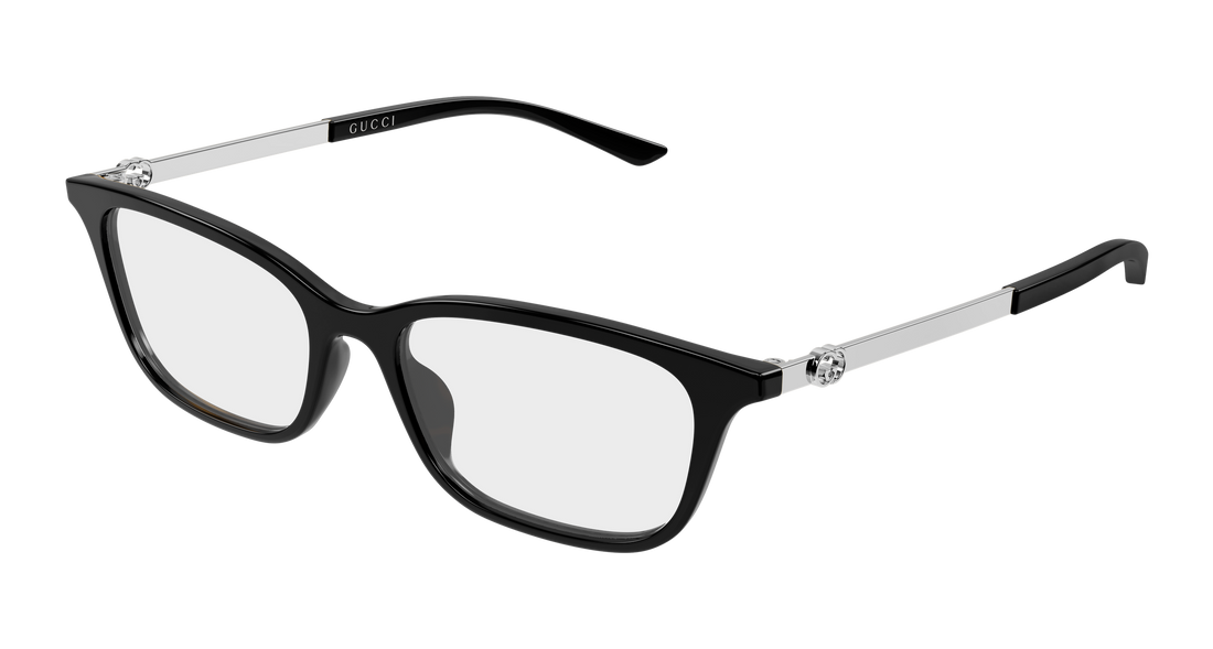 Glasögon gucci gg2213o 002 negro rectangular / squared femenino storlek 52mm - Huvudvy