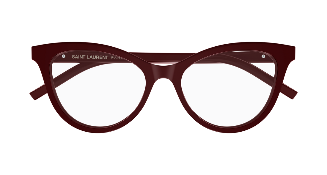 Gafas graduadas saint laurent sl m164 005 burdeos cat eye femenino talla 51mm - Vista de detalle