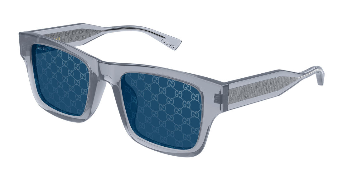 Occhiali da sole gucci gg2072sa 004 gris rectangular / squared masculino taglia 52mm - Vista principale