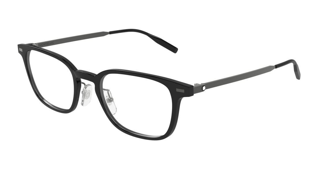 Prescription glasses montblanc mb0467ol 007 negro rectangular / squared masculino size 54mm - Main view