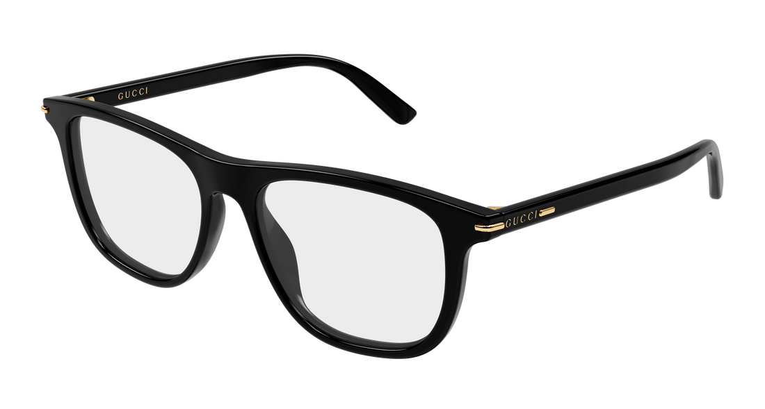 Brillen gucci gg2130o 001 negro rectangular / squared masculino größe 53mm - Hauptansicht