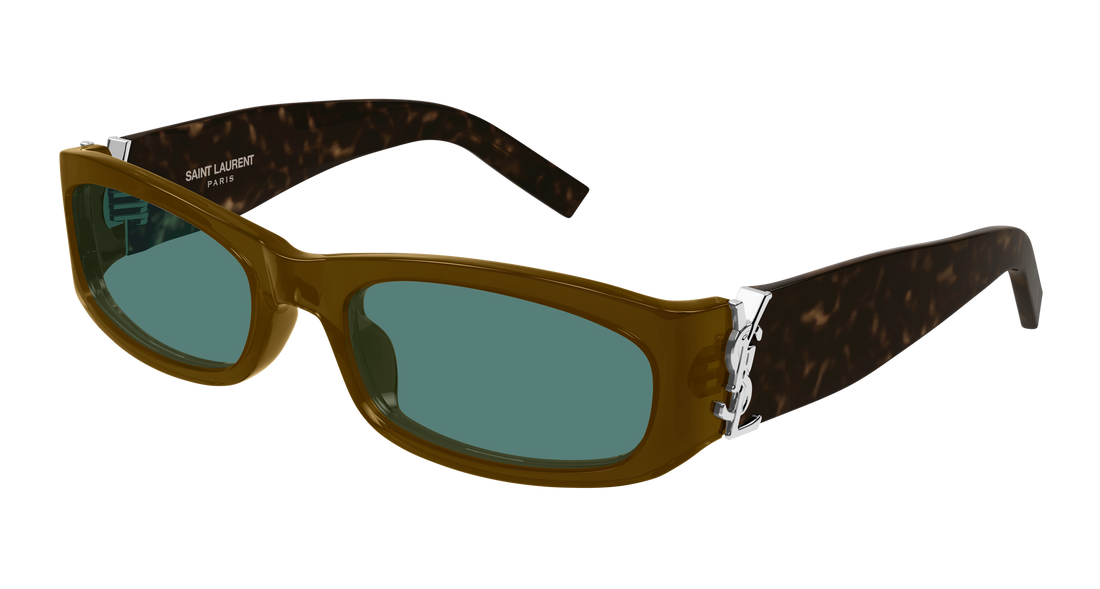 Okulary przeciwsłoneczne saint laurent sl m152 005 marron rectangular / squared femenino rozmiar 55mm - Widok główny