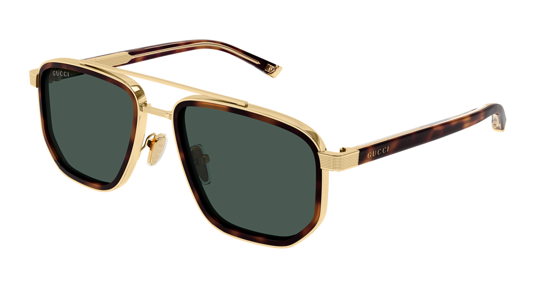 Lunettes de soleil gucci gg2073s 003 dorado rectangular / squared masculino taille 55mm - Vue principale