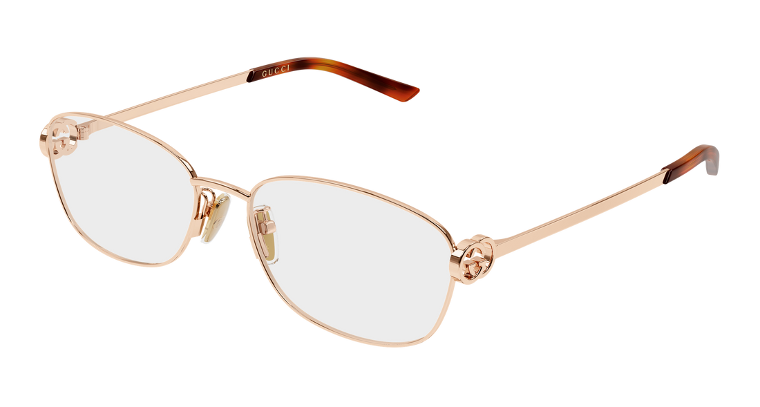 Dioptrijske naočale gucci gg2234oa 003 dorado round/oval/panthos femenino veličina 57mm - Glavni prikaz
