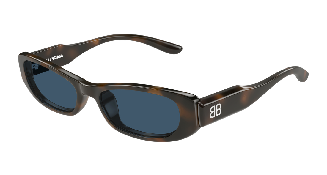 Solbriller balenciaga bb0510s 002 havana rectangular / squared femenino størrelse 55mm - Hovedvisning