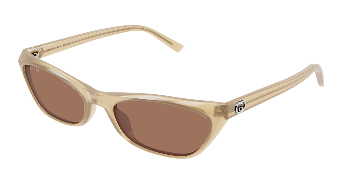 Solglasögon gucci gg2203s 005 beige geometrical/directional femenino storlek 56mm - Huvudvy