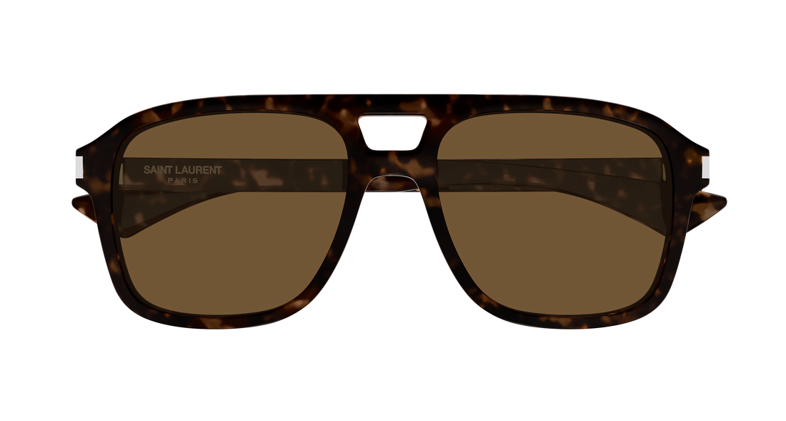Occhiali da sole saint laurent sl 881 006 havana pilot/navigator unisex taglia 55mm - Vista dettagliata