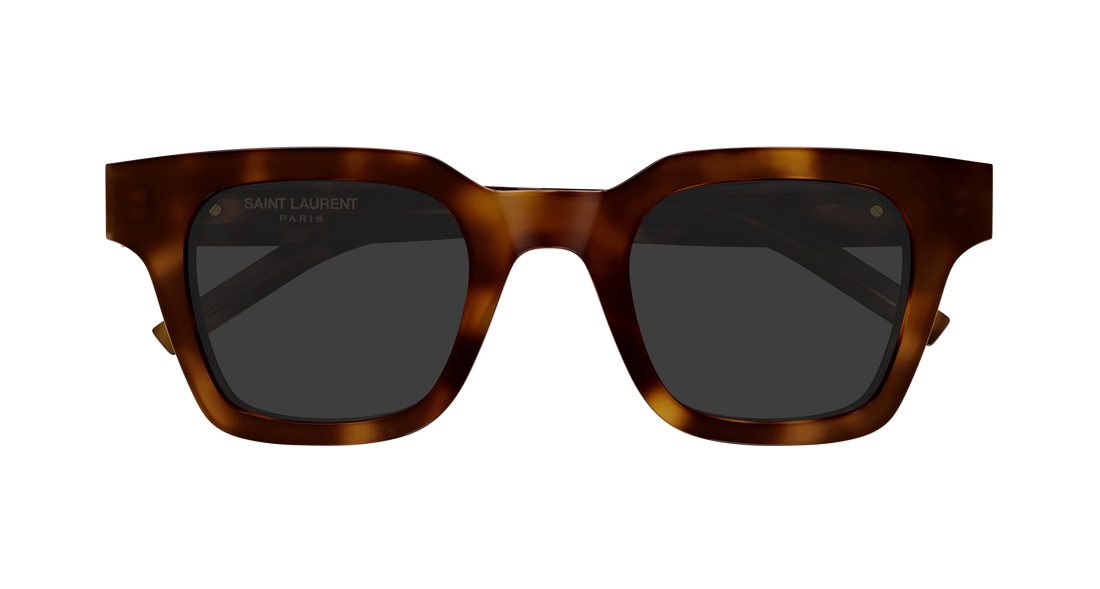 Occhiali da sole saint laurent sl m157 003 havana rectangular / squared unisex taglia 47mm - Vista dettagliata