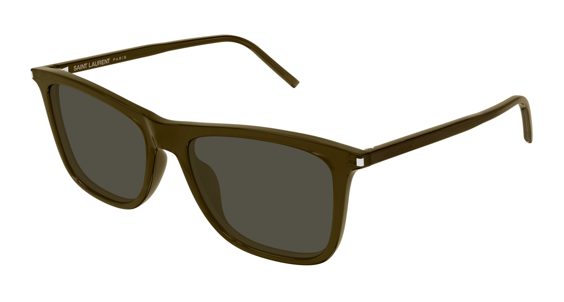 Occhiali da sole saint laurent sl 895 004 marron rectangular / squared unisex taglia 55mm - Vista principale