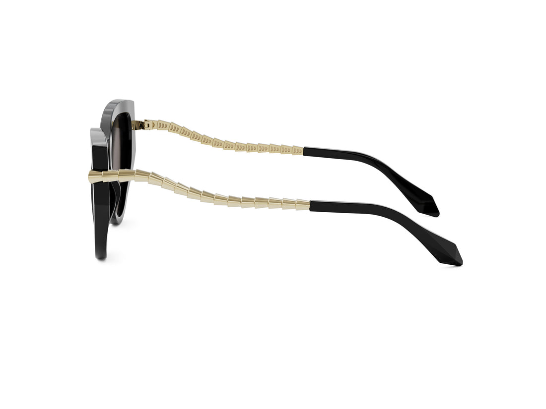 Zonnebrillen bvlgari serpenti viper bv40001i 01a black cat eye femenino maat 56mm - Detailaanzicht