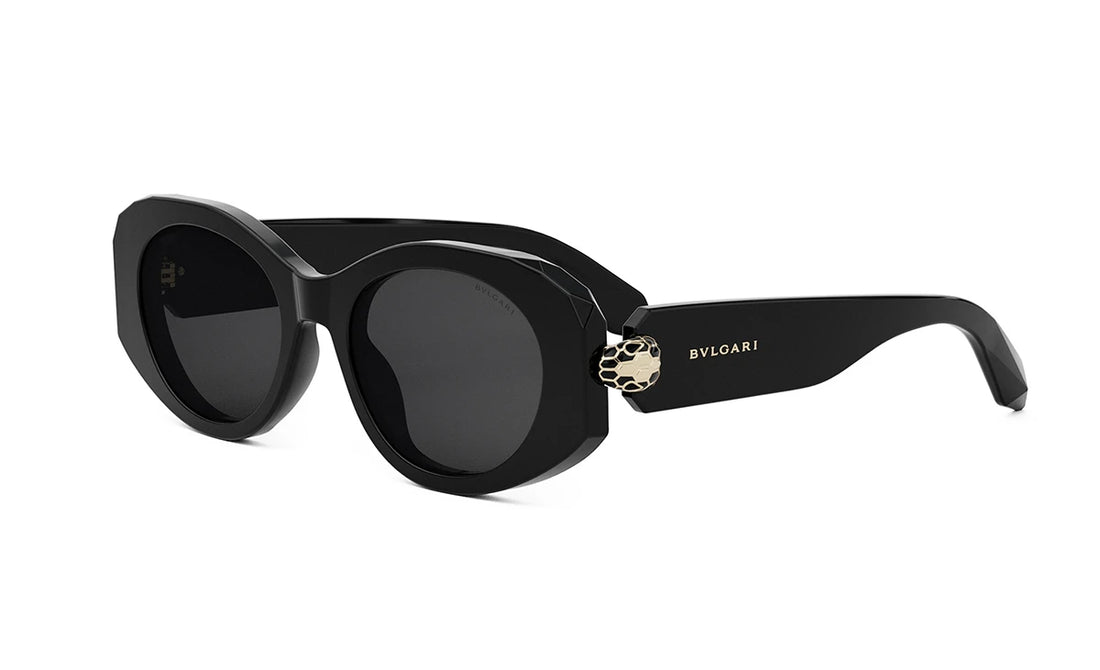 Zonnebrillen bvlgari serpenti forever bv40007i 01a black oval femenino maat 52mm - Hoofdaanzicht
