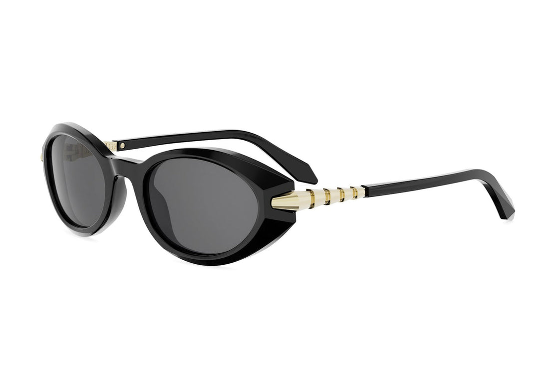 Zonnebrillen bvlgari serpenti viper bv40068i 01a black oval femenino maat 51mm - Hoofdaanzicht