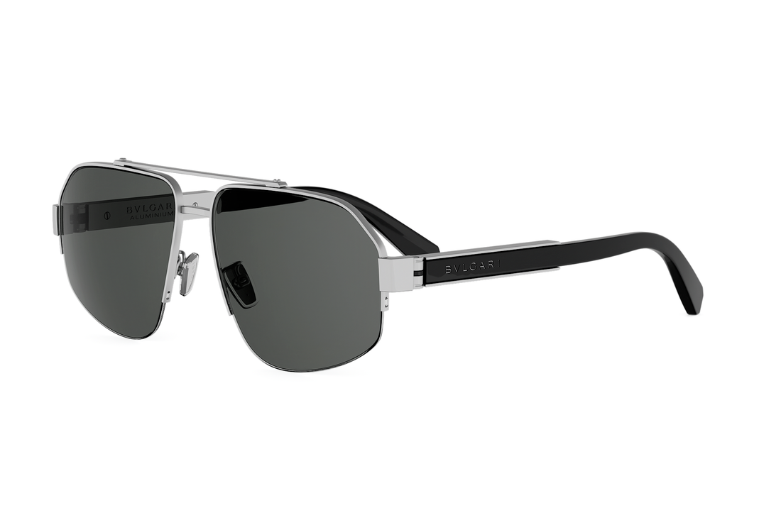 Sunglasses bvlgari aluminium bv40100u 17d grey geometric masculino size 59mm - Main view