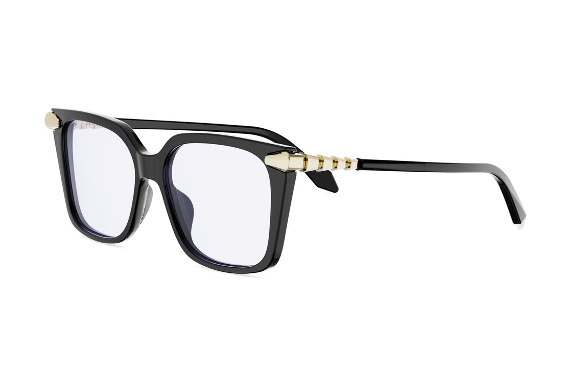 Brillen bvlgari serpenti viper bv50061i 001 black square femenino maat 53mm - Hoofdaanzicht