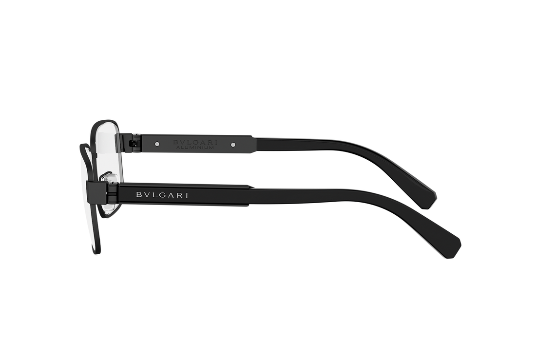 Brillen bvlgari aluminium bv50085u 002 black rectangular masculino maat 58mm - Detailaanzicht