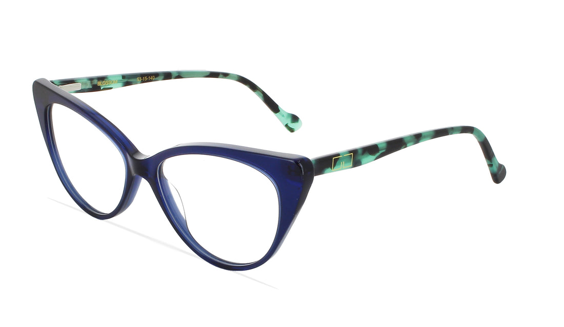 Óculos graduados greyhounders blossom blue azul cat eye femenino tamanho 52mm - Vista principal