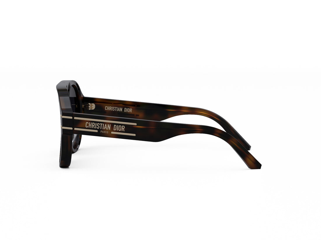Lunettes de soleil diorsignature a1u 26a1 havana pilot femenino taille 58mm - Vue détaillée
