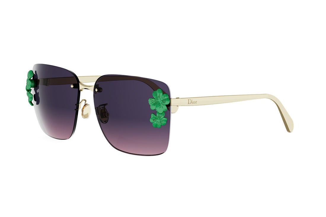 Lunettes de soleil dior clover s2u b0g2 gold square femenino taille 62mm - Vue principale