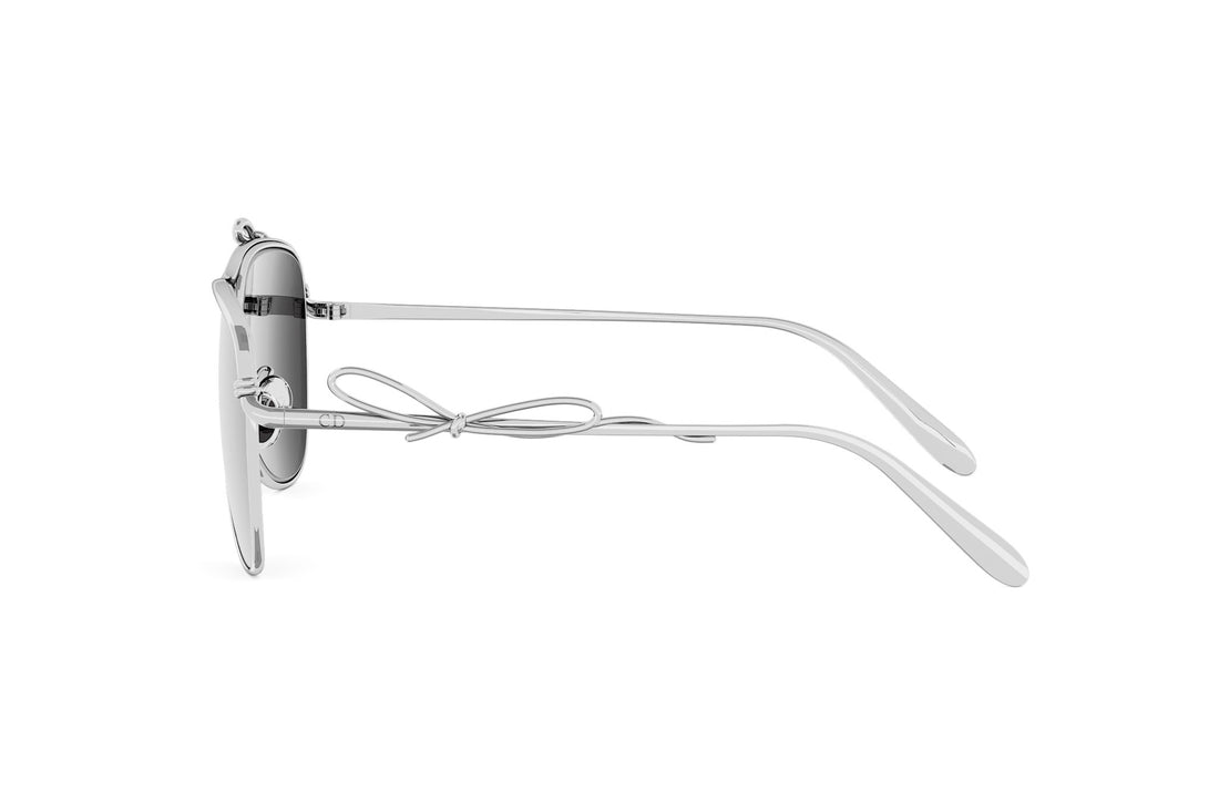 Lunettes de soleil dior bow a1u f0a4 silver pilot femenino taille 56mm - Vue détaillée