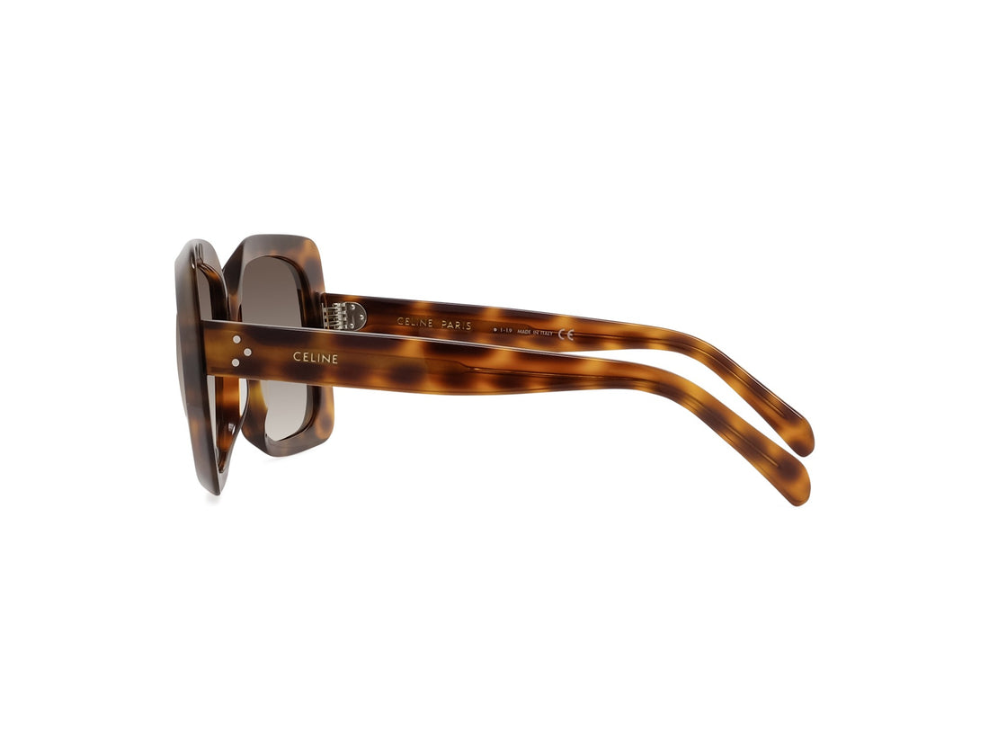 Occhiali da sole celine 3 dots cl40096i 55f havana geometric femenino taglia 60mm - Vista dettagliata
