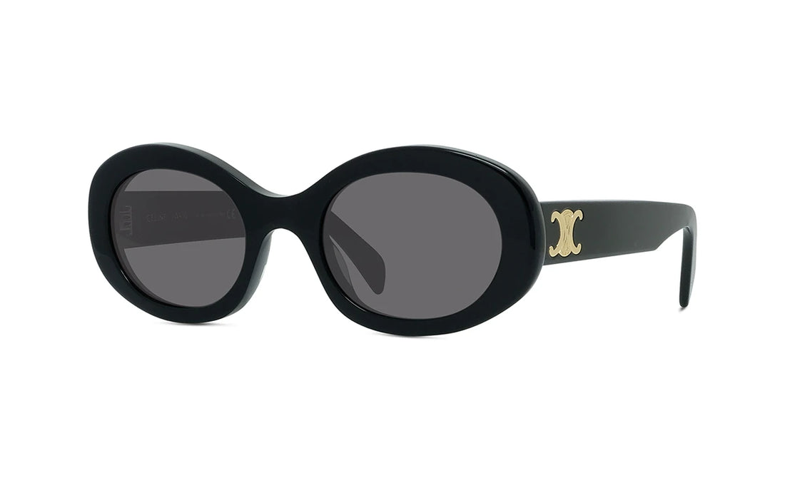 Okulary przeciwsłoneczne celine triomphe cl40194u 01a black oval femenino rozmiar 52mm - Widok główny