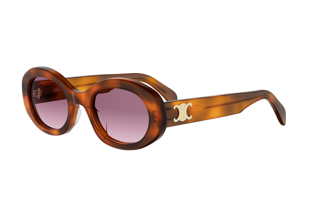 Zonnebrillen celine triomphe cl40194u 53z havana oval femenino maat 52mm - Hoofdaanzicht