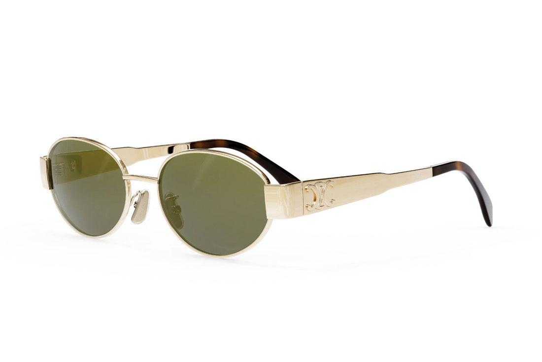 Zonnebrillen celine metal triomphe cl40235u 30n gold oval femenino maat 54mm - Hoofdaanzicht