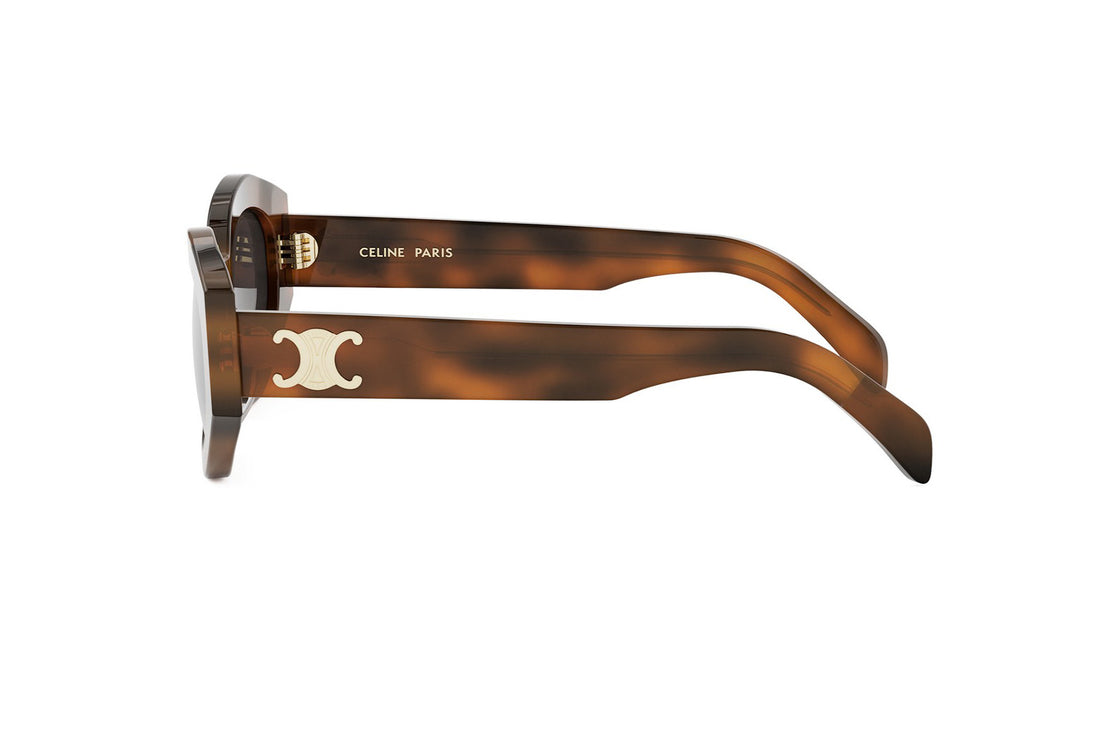 Zonnebrillen celine triomphe cl40238u 53f havana oval femenino maat 55mm - Detailaanzicht