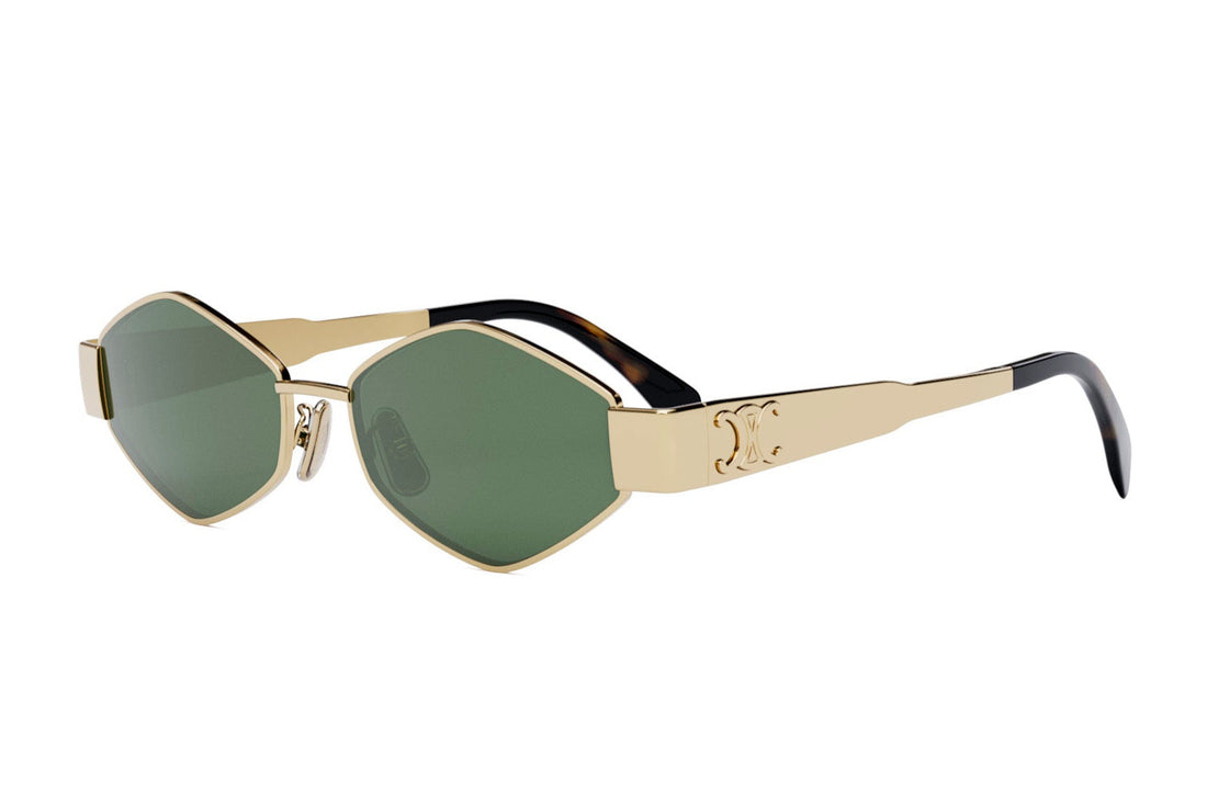 Zonnebrillen celine metal triomphe cl40254u 30n gold geometric femenino maat 54mm - Hoofdaanzicht
