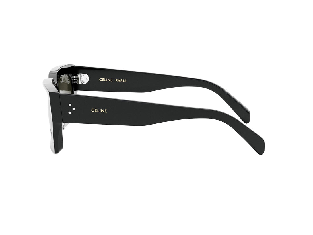 Lunettes de soleil celine 3 dots cl40280u 01a black rectangular masculino taille 54mm - Vue détaillée