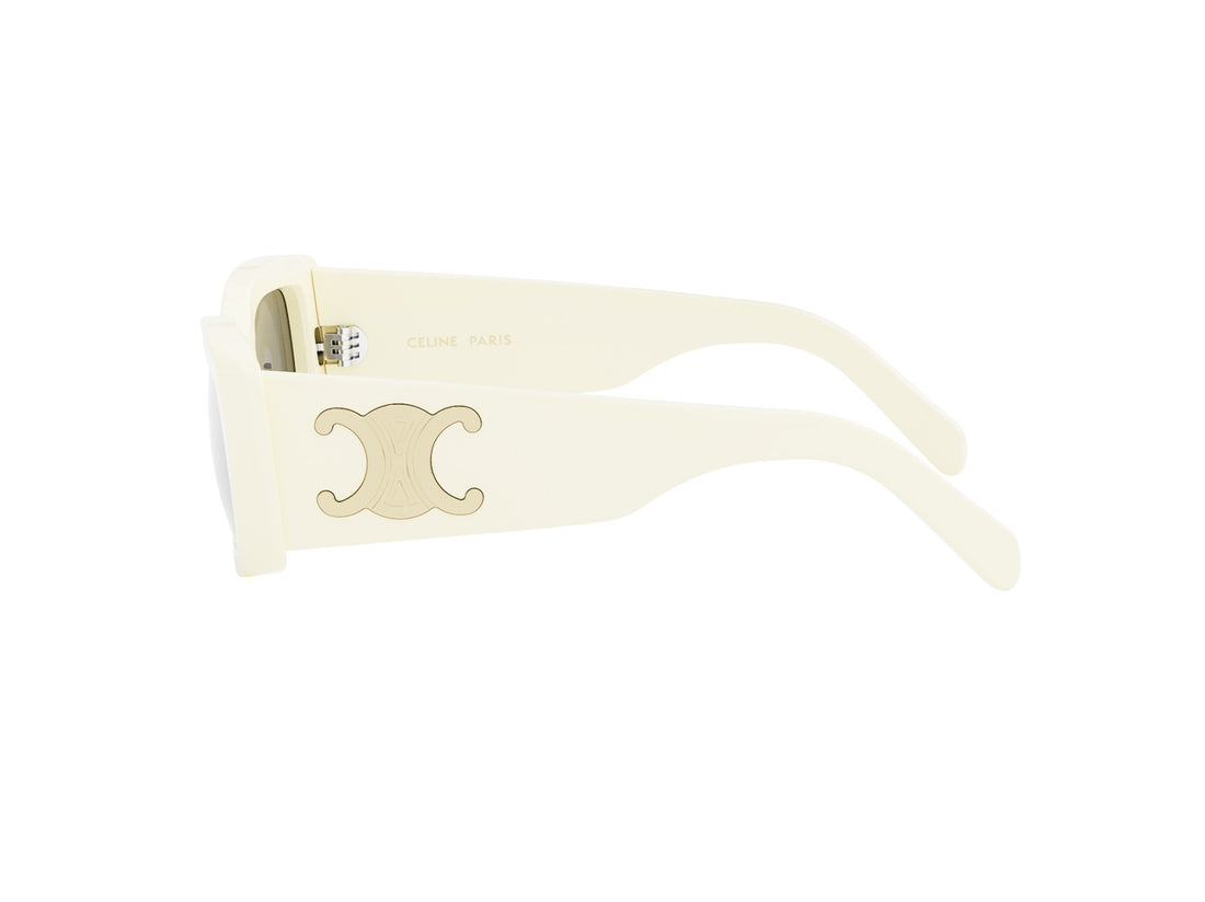 Zonnebrillen celine maxi triomphe cl40282u 25a white rectangular femenino maat 53mm - Detailaanzicht