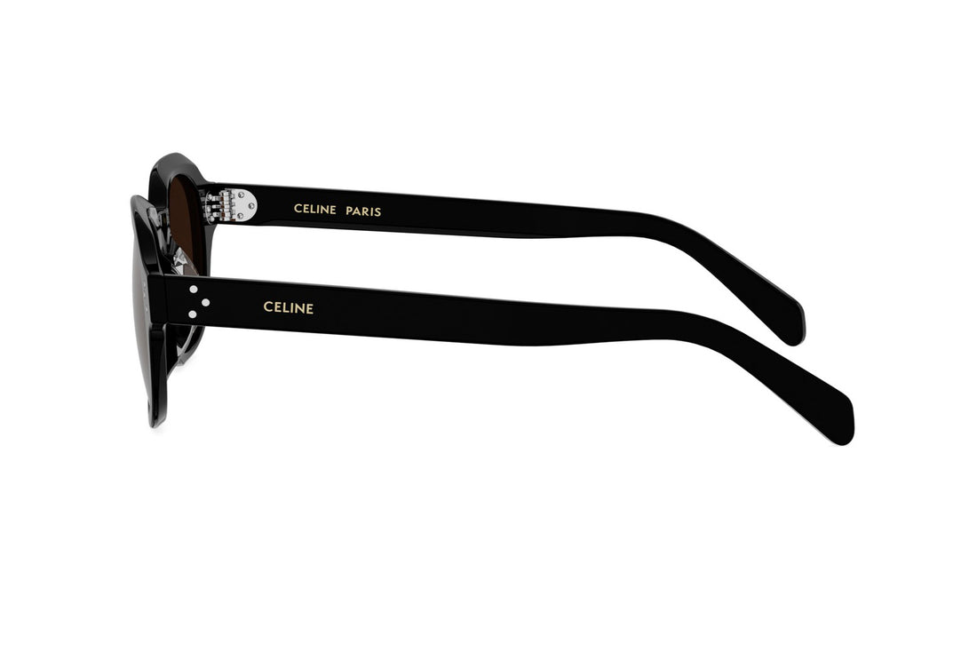 Óculos de sol celine 3 dots hd cl40326u 01e black square masculino tamanho 48mm - Vista de detalhe