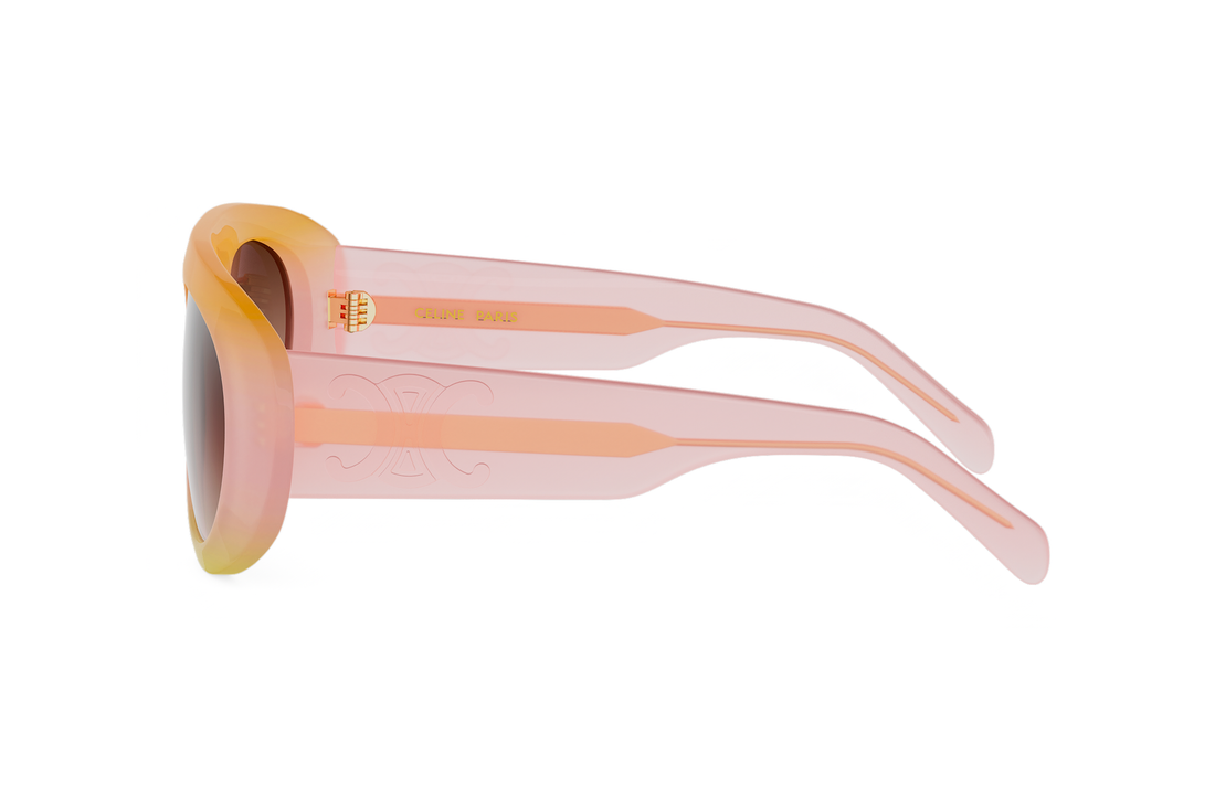 Zonnebrillen celine triomphe stamp cl40340u 74f rose pilot femenino maat 57mm - Detailaanzicht