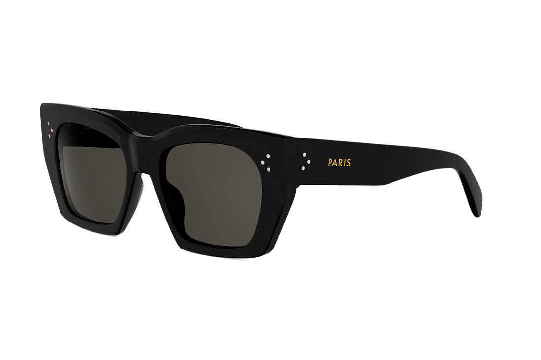 Zonnebrillen celine 3 dots cl40342i 01a black square femenino maat 53mm - Hoofdaanzicht