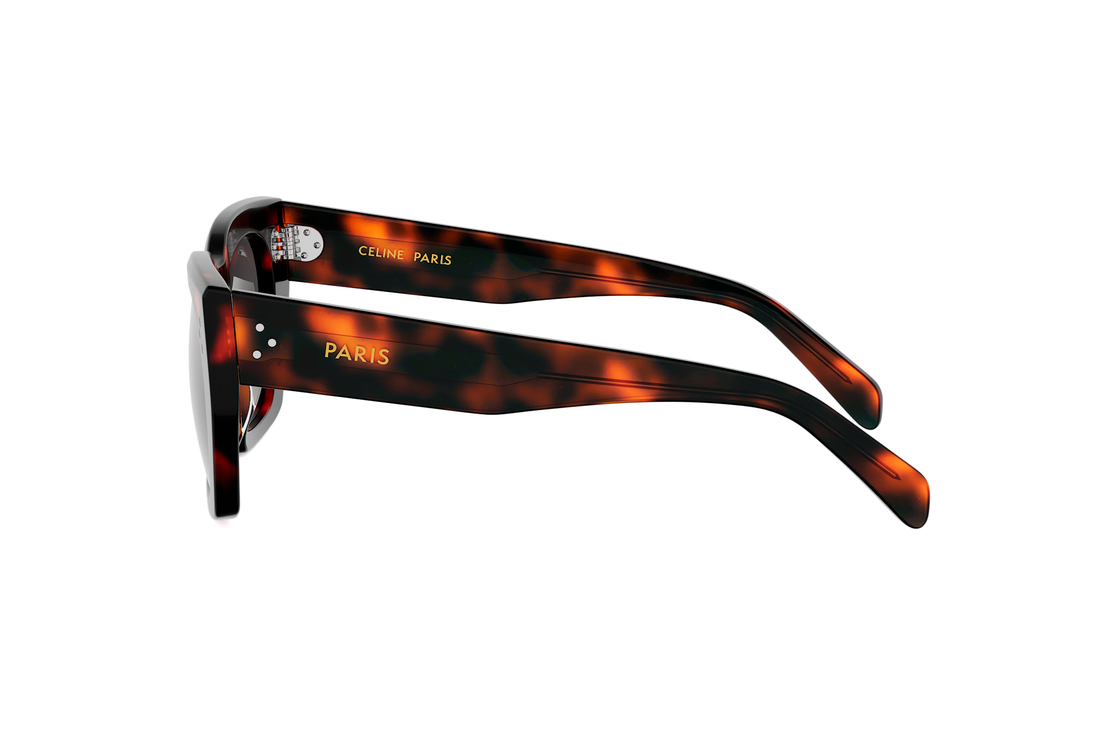 Zonnebrillen celine 3 dots cl40342i 52a havana square femenino maat 53mm - Detailaanzicht
