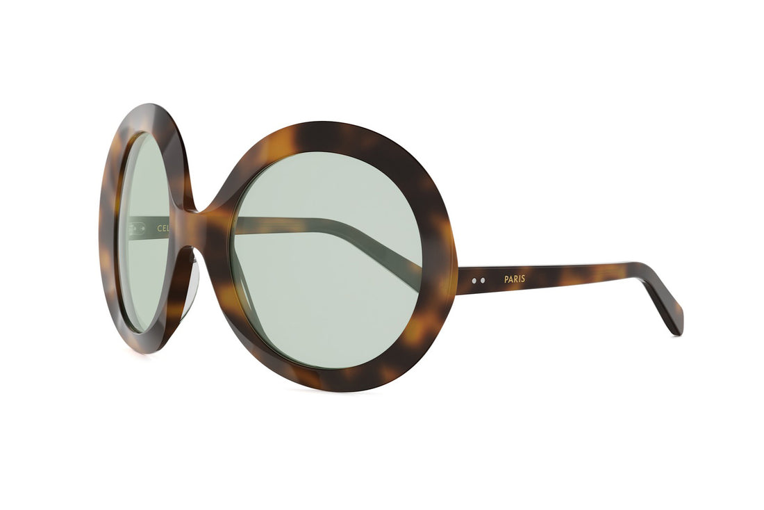 Zonnebrillen celine disc cl40345i 53n havana round femenino maat 60mm - Hoofdaanzicht