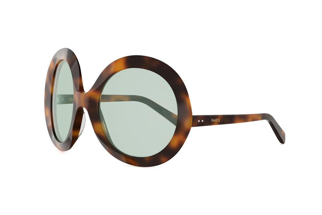 Zonnebrillen celine disc cl40345i 53n havana round femenino maat 60mm - Hoofdaanzicht