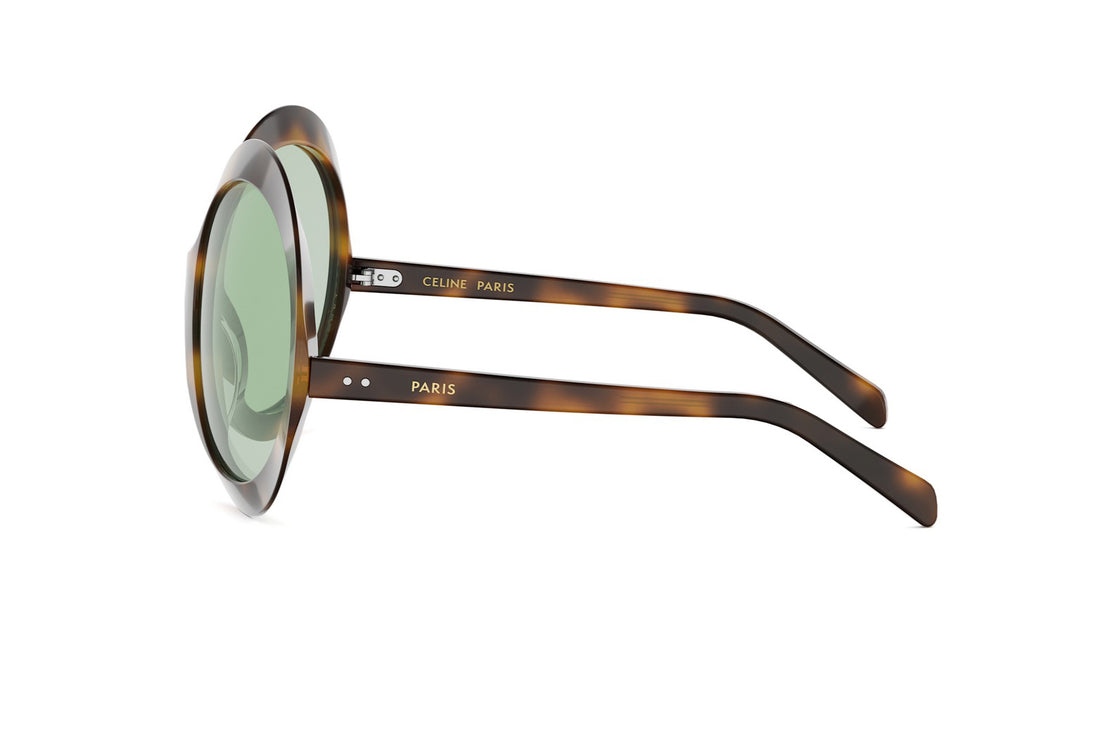 Zonnebrillen celine disc cl40345i 53n havana round femenino maat 60mm - Detailaanzicht